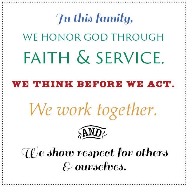 Creating a family mission statement