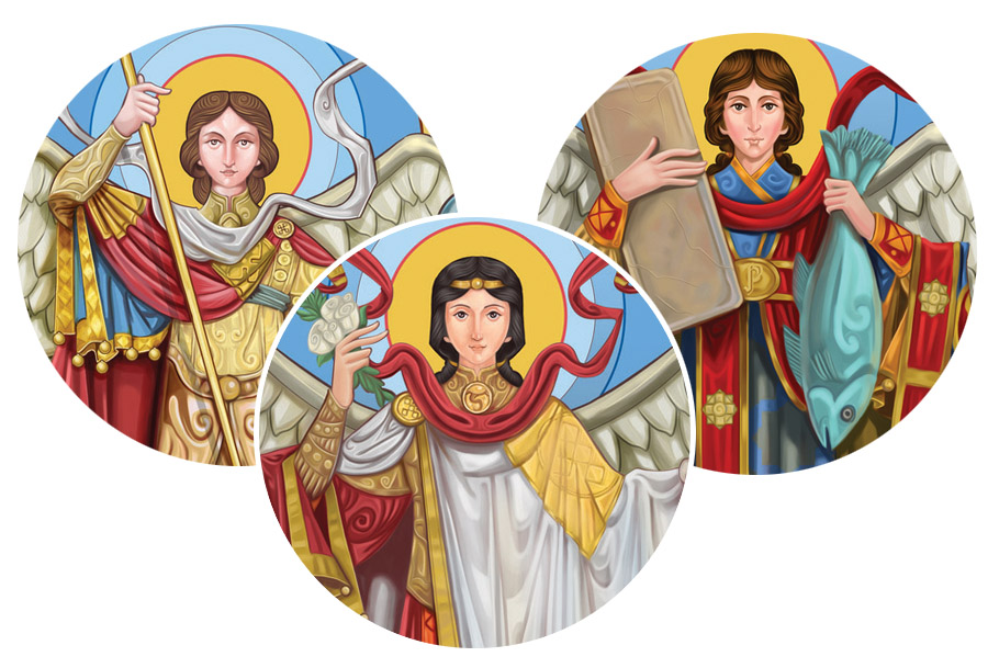 Sts. Michael, Gabriel and Raphael, Archangels